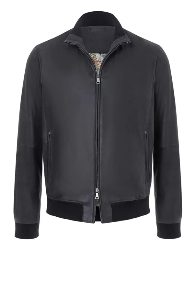 Men WERNER CHRIST Byb': Blouson In Napped Goatskin Suede
