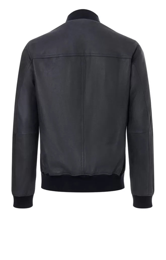 Men WERNER CHRIST Byb': Blouson In Napped Goatskin Suede