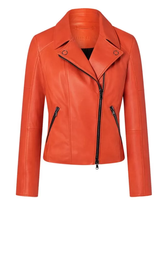 Women WERNER CHRIST Carina: Biker Jacket Crafted In Soft Nappa