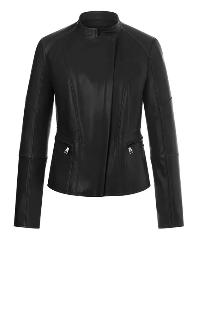 Women WERNER CHRIST Corinna: Biker Jacket Crafted In Lamb Nappa