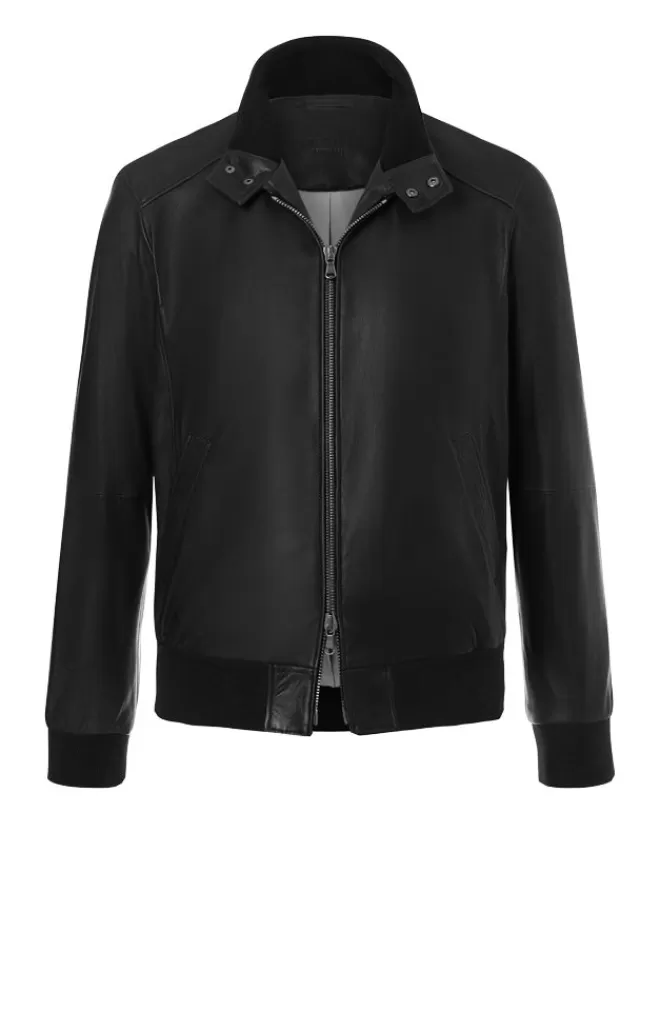 Men WERNER CHRIST Dany: Bomber Jacket With Knitted Welts