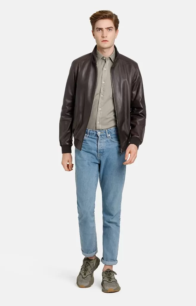 Men WERNER CHRIST Dany: Bomber Jacket With Knitted Welts