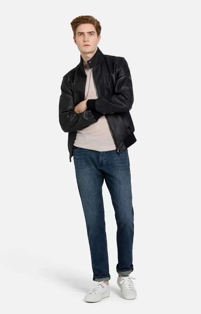 Men WERNER CHRIST Dany: Bomber Jacket With Knitted Welts