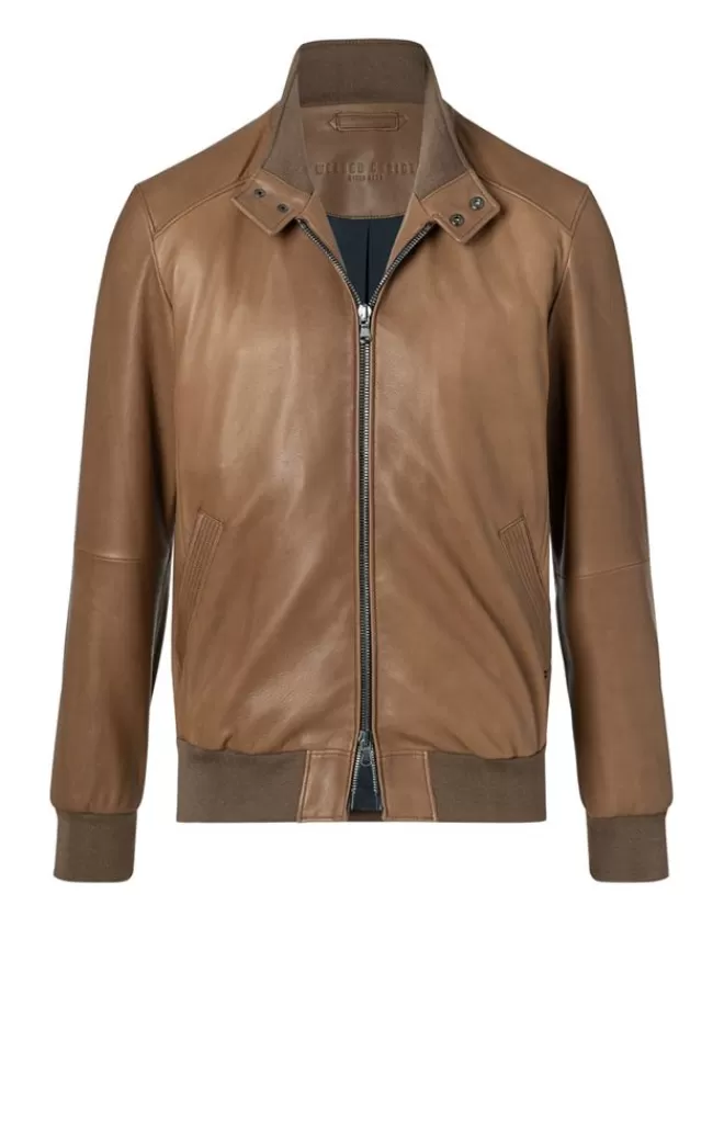 Men WERNER CHRIST Dany Cw: Classic Bomber Crafted In Lamb Nappa