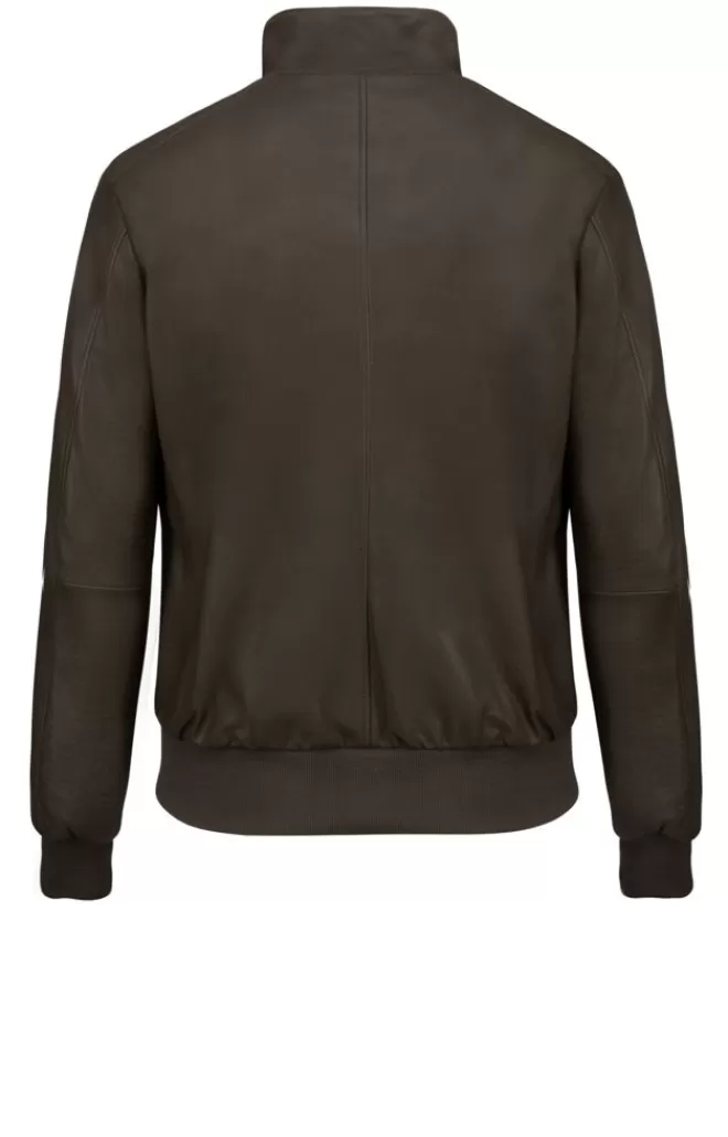 Men WERNER CHRIST Dany Cw: Classic Bomber Crafted In Lamb Nappa