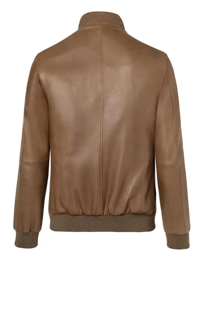 Men WERNER CHRIST Dany Cw: Classic Bomber Crafted In Lamb Nappa