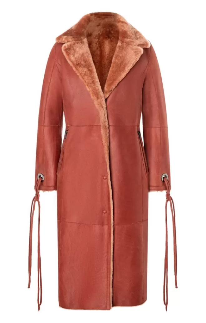 Women WERNER CHRIST Domenica B: Reversible Lambskin Coat With Ban
