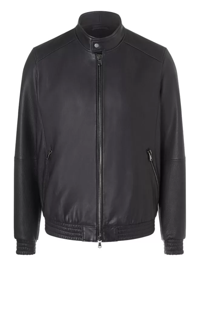 Men WERNER CHRIST Donald: Classic Blouson In Lamb Nappa