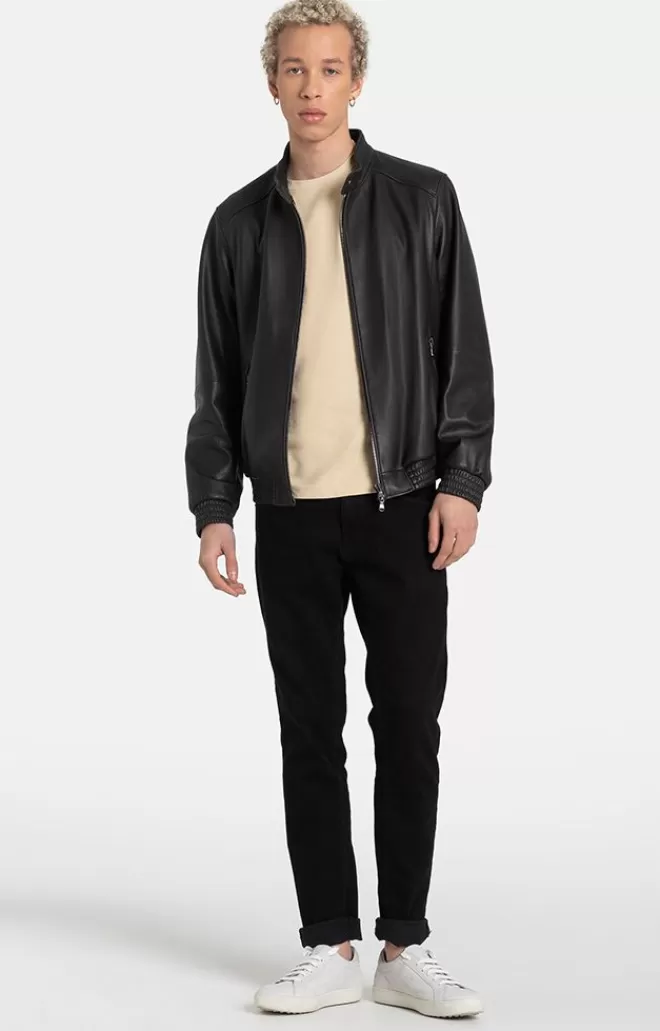 Men WERNER CHRIST Donald: Classic Blouson In Lamb Nappa