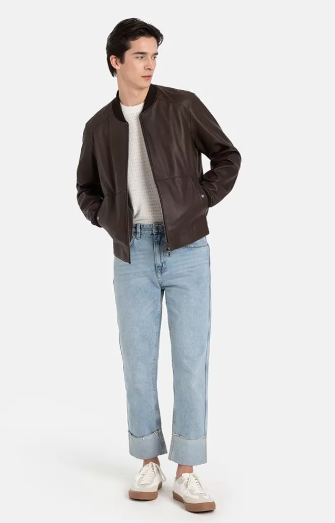 Men WERNER CHRIST Dorian: Classic Blouson With Knitted Details
