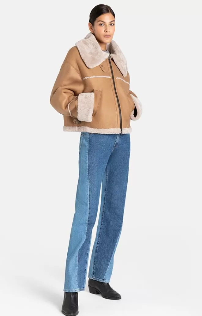 Women WERNER CHRIST Heidi: Short, Napped Jacket With Wool Effects