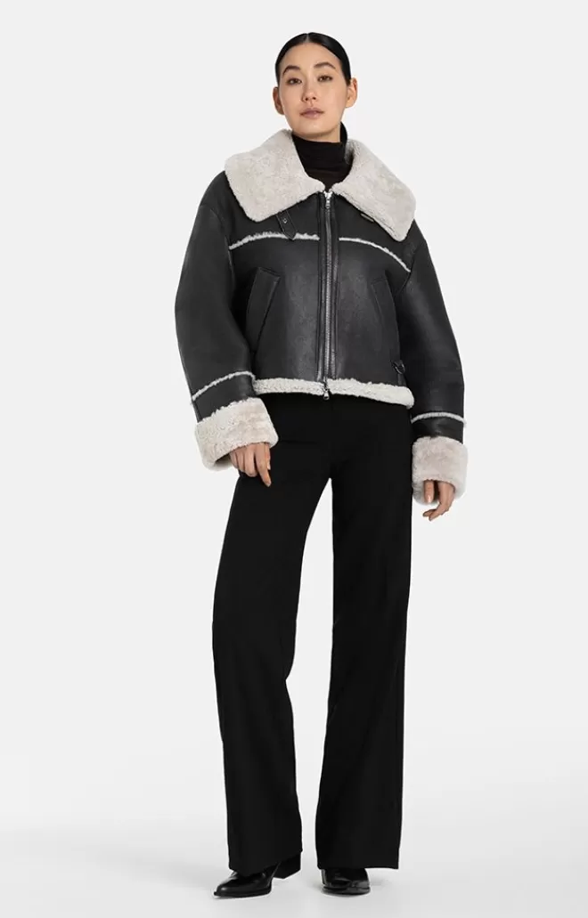 Women WERNER CHRIST Heidi: Short, Napped Jacket With Wool Effects