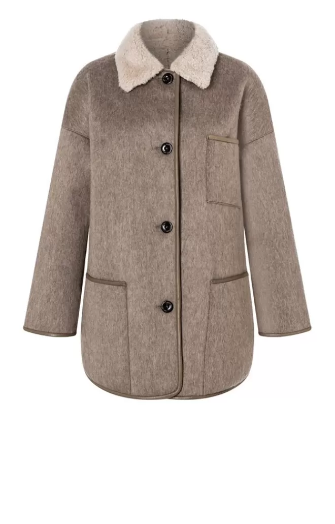 Women WERNER CHRIST Milena: Lambskin And Loden Jacket