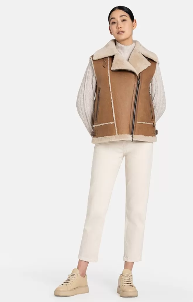 Women WERNER CHRIST Paulina: Waistcoat In Biker Look