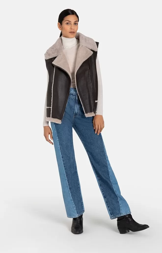 Women WERNER CHRIST Paulina: Waistcoat In Biker Look