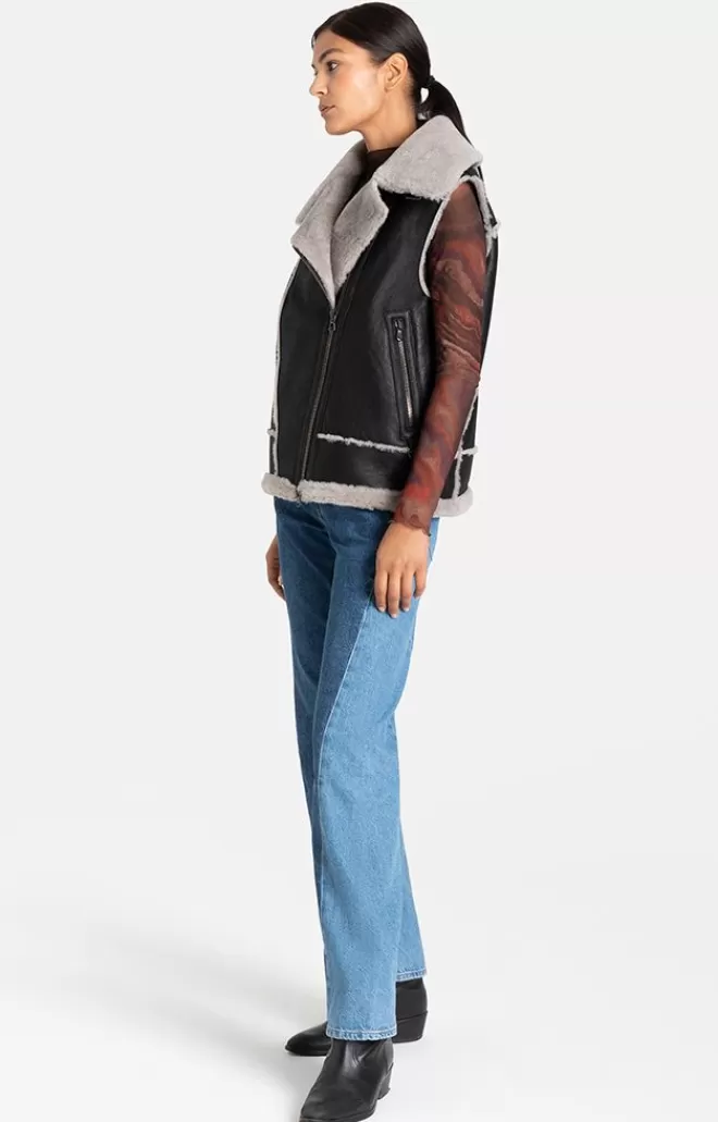 Women WERNER CHRIST Paulina: Waistcoat In Biker Look