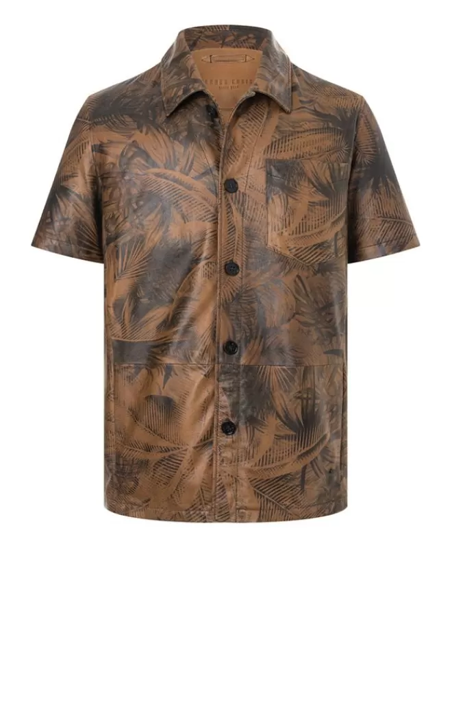 Men WERNER CHRIST Stuart: Overshirt In Napped Goatskin Suede