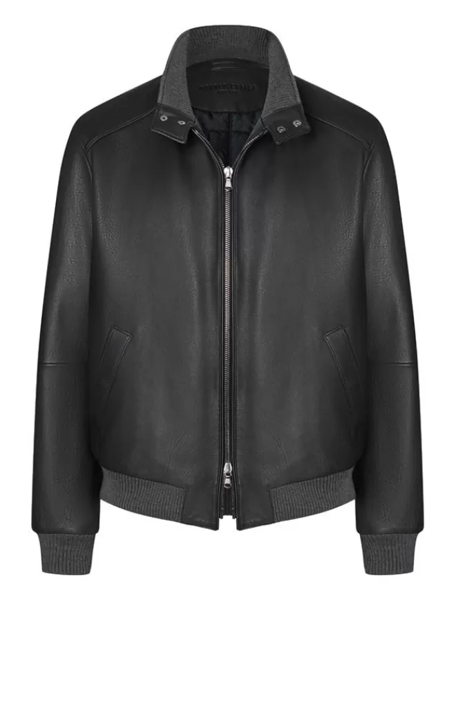 Men WERNER CHRIST Talib: Classic Nappa Blouson With Knitwear